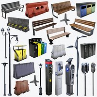 Low Poly Street Props Vol01