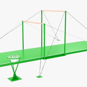 Uneven Bars - Green model