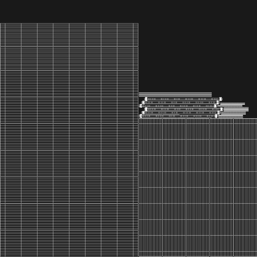 3D Thick Steel Pipes Bundle 2 Meters Model - TurboSquid 2211535