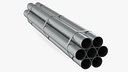 Thick Steel Pipes Bundle 2 Meters