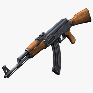 3d model ak47 kalashnikov rifle games