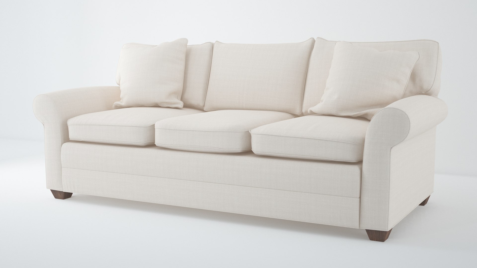 3D Ethan Allen rollarm Sofa TurboSquid 1966108