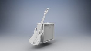 bass amplifier 3D model