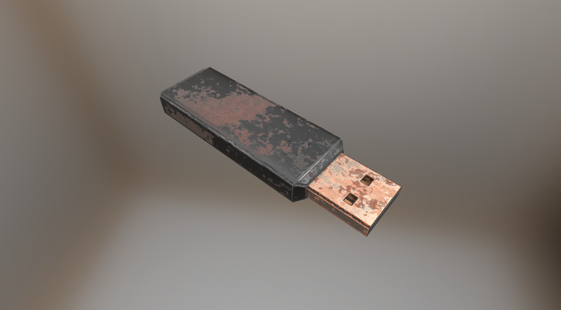 version usb stick rusty 3d 3ds