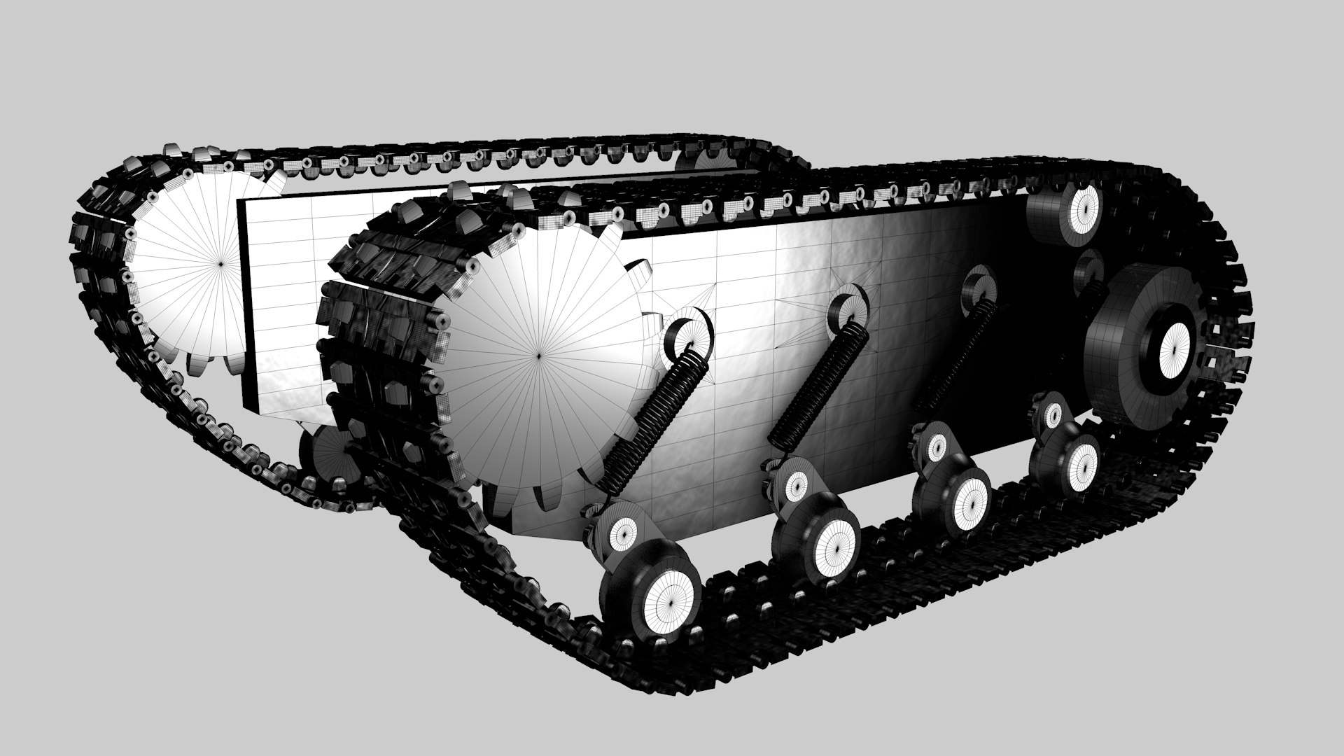 3D Tank Tread Tracks - Rigged And Animated 3D Model - TurboSquid 2421692