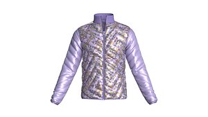 Men Padded Print Jacket