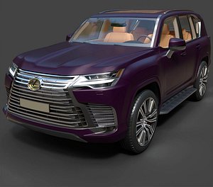 3D Lexus LX 600 Ultra Luxury Full-Size 4x4 - Hyper-Detailed Cinematic 3D Asset model