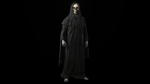 Necromancer Character Var 2 PBR Game Ready 3D