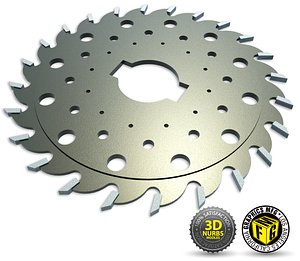 3d model saw blade