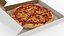 Cheese Pizza In White Box 2 3D model