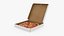 Cheese Pizza In White Box 2 3D model