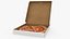Cheese Pizza In White Box 2 3D model