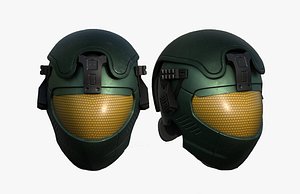 3D helmet sci fi