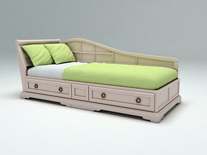 3d model bed admiral