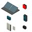 Komplettes parametrisches Solarpanel-Systempaket für vollständig BIM-fähige Revit-Familien