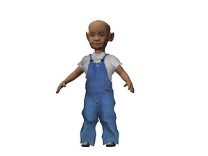 Boy Cartoon Character Rigged