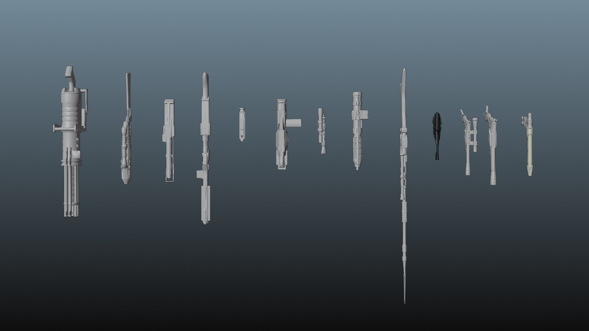 Ultimate Blaster Pack - High Definition 3D Model - TurboSquid 2185239