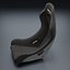 Bride ZIEG IV Classic Seat - Black FRP Silver Shell 3D Model 2026