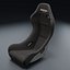 Bride ZIEG IV Classic Seat - Black FRP Silver Shell 3D Model 2026