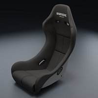 Bride ZIEG IV Classic Seat - Black FRP Silver Shell 3D Model 2026