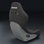 Bride ZIEG IV Classic Seat - Black FRP Silver Shell 3D Model 2026