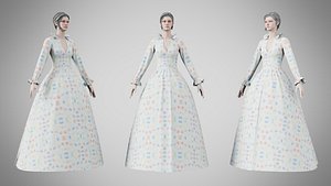 3D Dress 30 Aqua Meadow Mosaic