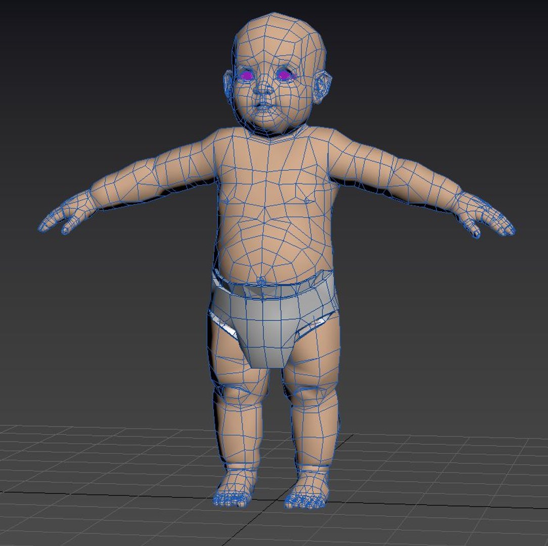 Baby rigged 3D model - TurboSquid 1355574
