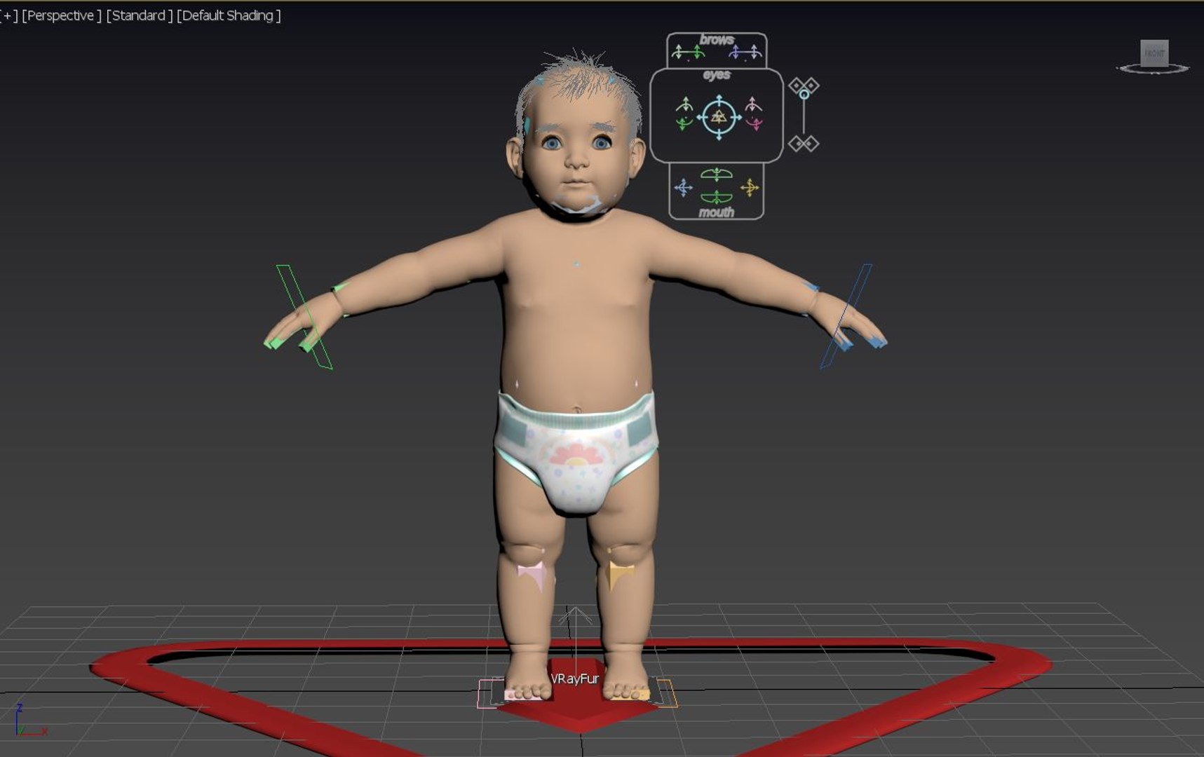 Baby rigged 3D model - TurboSquid 1355574