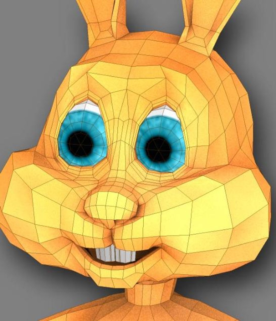 Cartoon Rabbit 3d Obj