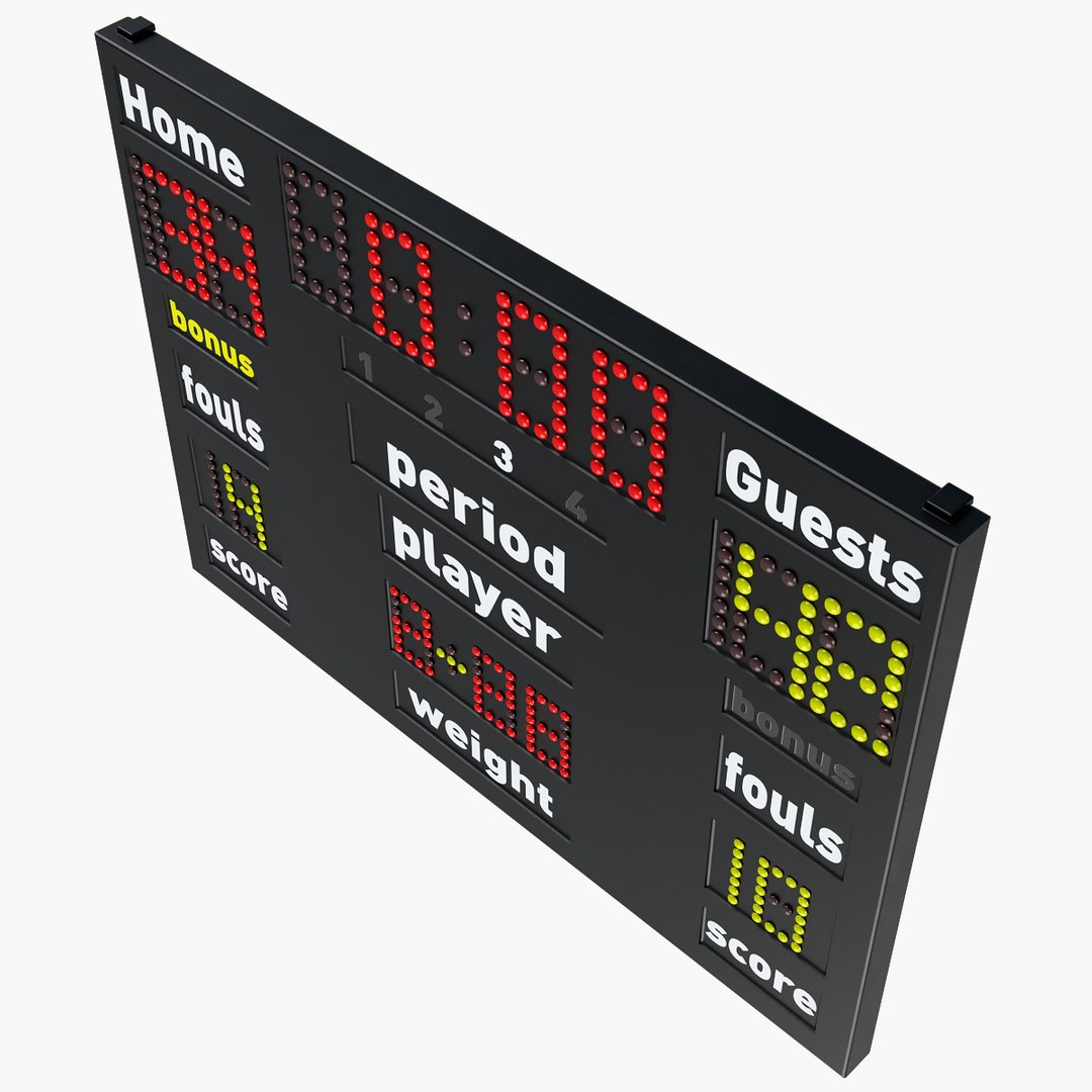 Scoreboard Sport Model - TurboSquid 1371469