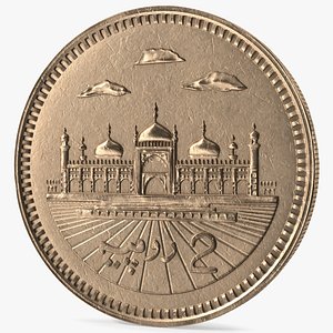 2 Pakistan Rupees Bronze model