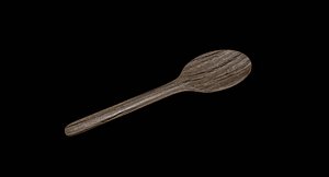 wooden spoon 3D model