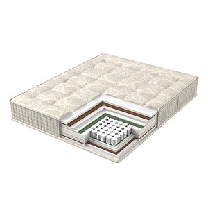 3D model mattress structure bed