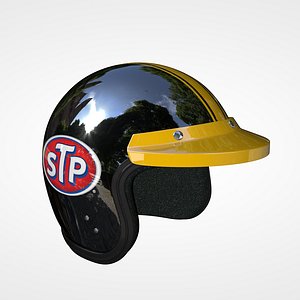 3D classic racing helmet model
