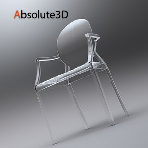 ghost chair 3d model