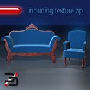 furnishings 3d obj