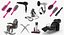 hair beauty salon equipment 3D model