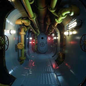 Submarine Ship Interior UE4