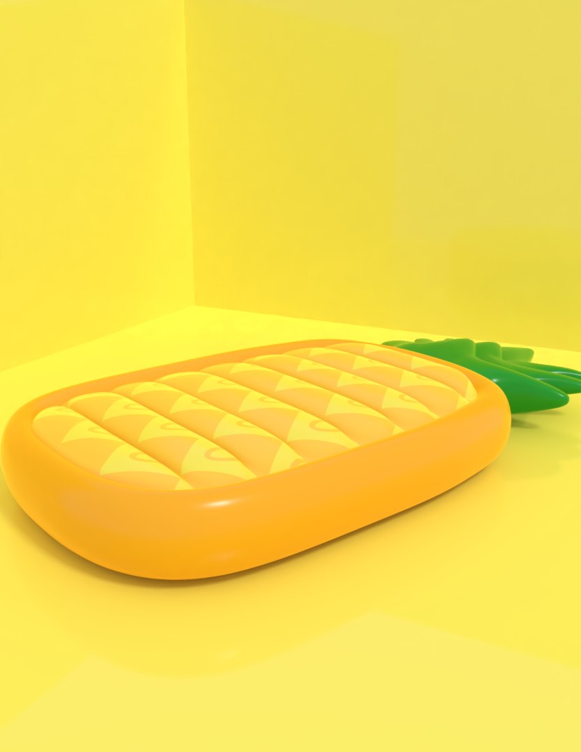 3D Inflatable Pineapple Float - TurboSquid 1476272