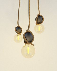 Hanging Globe Bulb Loft Rope