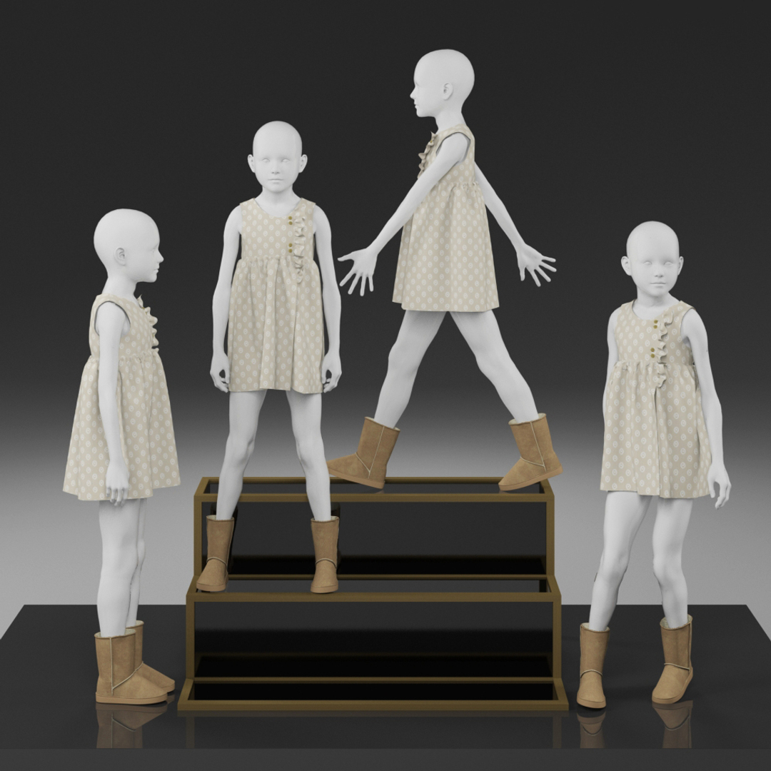 3dsmax kid mannequin