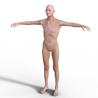 Realistic Old Man - Rigged
