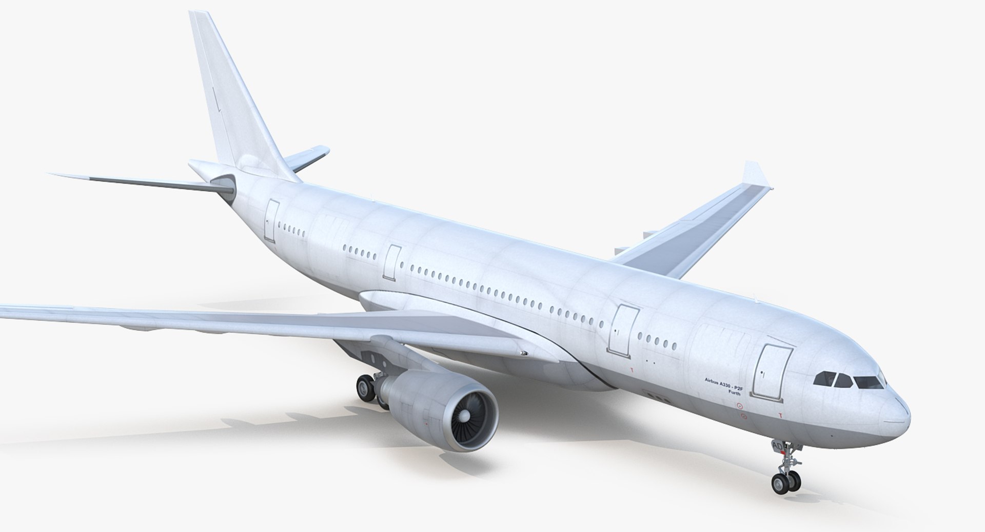 Airbus A330 P2F Generic 3D model preview