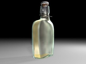 bottle old stopper 3d model