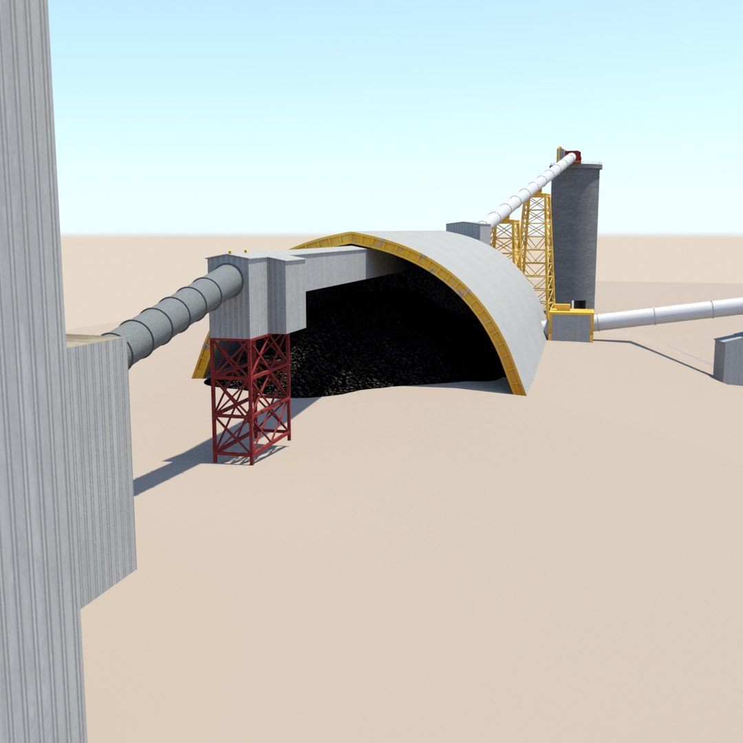 Industrial Processing Units Buildings 3d 3ds