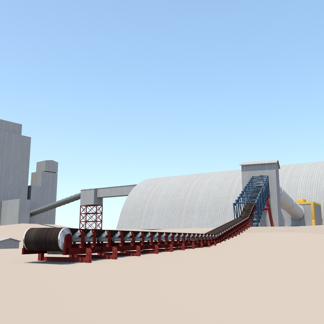 Industrial Processing Units Buildings 3d 3ds