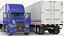 Semi Truck with Trailer Generic Rigged