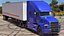 Semi Truck with Trailer Generic Rigged