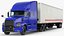 Semi Truck with Trailer Generic Rigged