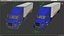 Semi Truck with Trailer Generic Rigged